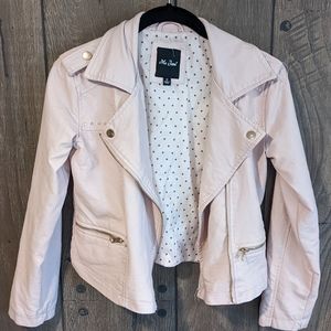 Girls Blush Moto Jacket